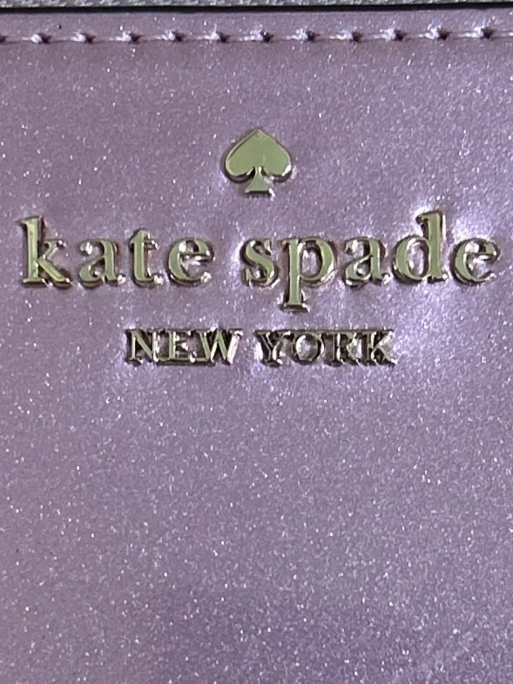 Kate Spade Metallic Lavender wristlet